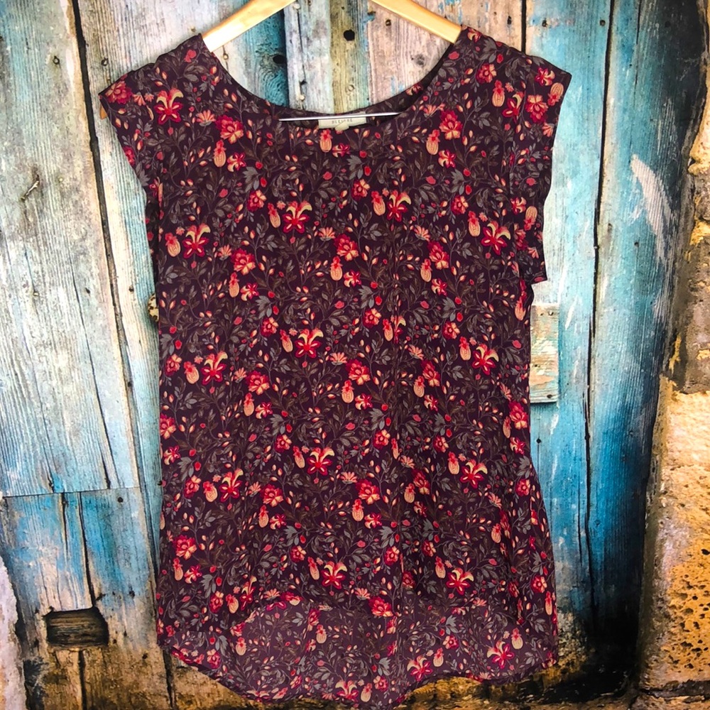 🤎Anthropologie pleione floral high low top